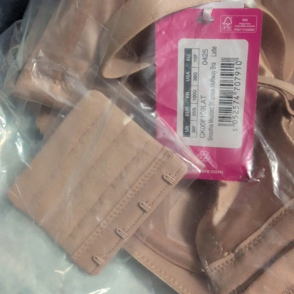 NEW Curvy Kate Smoothie Strapless Bra Sz 38G (UK 38F) In Latte Beige - Picture 7 of 8